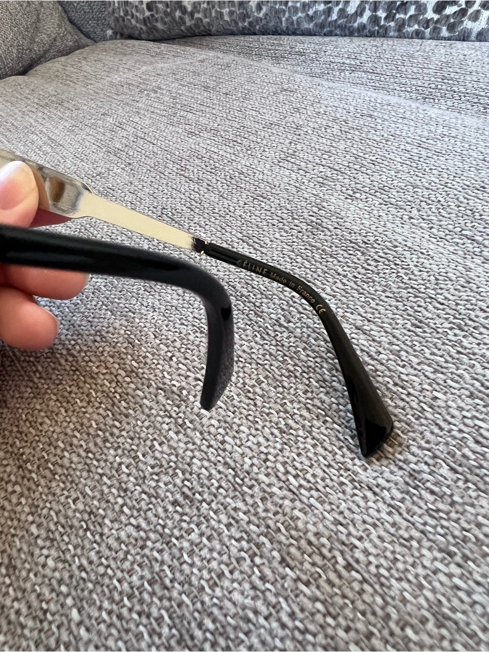 Celine Silver Triomphe Metal Oval Eyeglasses - Picture 7 of 12